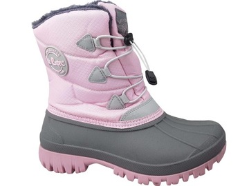 LEE COOPER SNOW ŚNIEGOWCE DZIECIĘCE BUTY OCIEPLANE FUTERKO ŚCIĄGACZ RÓŻOWE