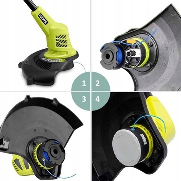 4 ЗАМЕННЫХ КАТУШКИ RYOBI ONE TRIMMER ДЛЯ СТРУННЫХ ТРИММЕРОВ