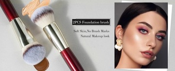 BEILI Кисти для макияжа для лица, глаз, бровей, набор из 15 профессиональных кистей.