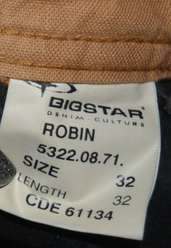 Jeansy Big Star Robin 32/32 podpinane nogawki