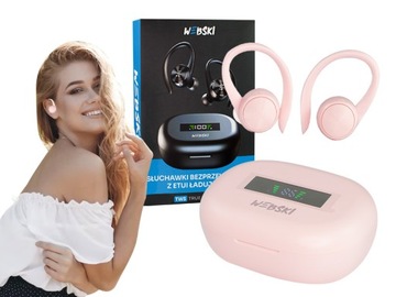 SPORTOWE DAMSKIE BEZPRZEWODOWE SŁUCHAWKI BLUETOOTH NA SIŁOWNIĘ DO BIEGANIA