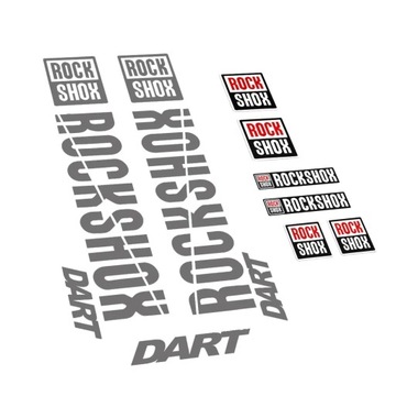 Compatible stickers for rock shox forks dart