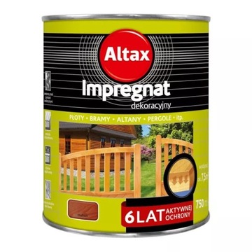 Altax Impregnat do drewna - mahoń 0,75 l