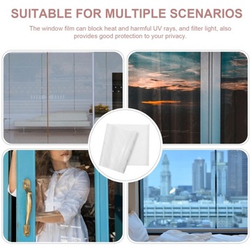 Полосатая наклейка из матовой оконной фольги