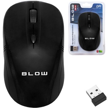 MYSZ KOMPUTEROWA BEZPRZEWODOWA BLOW USB 6 PRZYCISKÓW LAPTOP PC 2,4 GHz