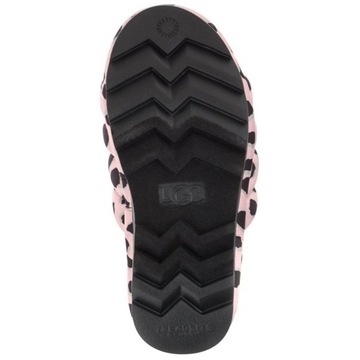 Buty Damskie Klapki UGG Maxi Slide Cheetah Różowe