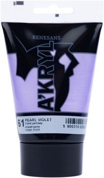 FARBA AKRYLOWA A'KRYL RENESANS 100ML 61 FIOLET PERŁOWY