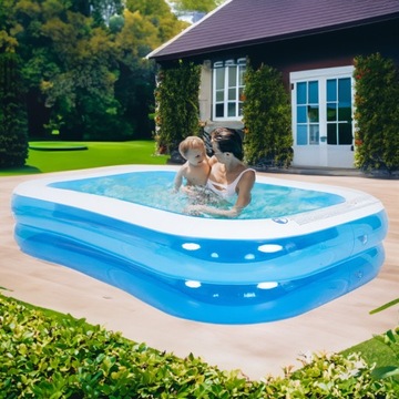 НАДУВНОЙ НЕОДИМЫЙ ПРЯМОУГОЛЬНЫЙ САДОВЫЙ БАССЕЙН VERO 262x175 СМ