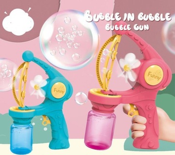 Zabawki dla dzieci Cartoon Bubble Guns Automatyczny pistolet do baniek mydlanych