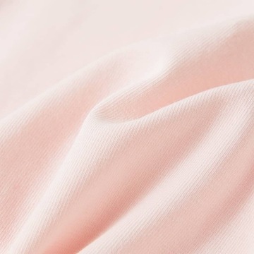 vidaXL Koszulka dziecięca z krótkimi rękawami, delikatny róż, 140