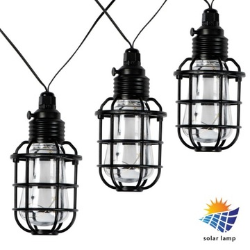 Girlanda solarna LED latarnia lampion 3,8m IP44 WW