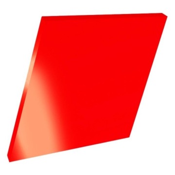 Plexi fluorescencyjna Pleksa fluo czerwona75/100cm Doskonałe do Podświetleń