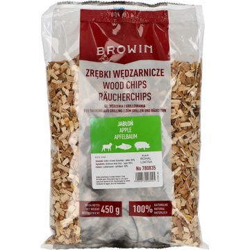 Zrębki do wędzenia grillowania jabłoń 450 g kl. 8