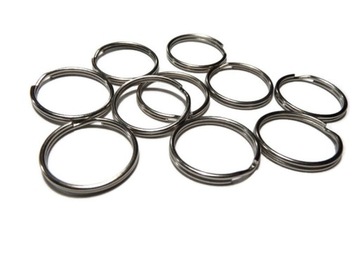 24 mm. 100 sztuk BRELOK KÓŁKO KÓŁECZKO KLUCZY