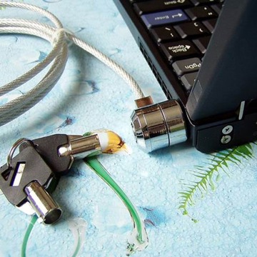 ZAMEK KLUCZOWY DO KOMPUTERA PC LAPTOP NOTEBOOK KOMPUTER ANTYKRADZIEŻOWY ALUMINIUM