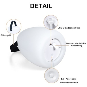 Lampka Stołowa LED Lampa Biurkowa Bezprzewodowa Ściemnialna Z pilotem