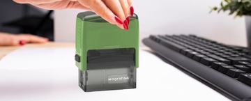 WAGRAF B4s ШТАМП ДЛЯ 8 СТРОК НАЗВАНИЕ КОМПАНИИ ОФИСНЫЙ ДИЗАЙН + ЛАСТИК