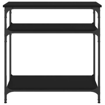 Консольный столик vidaXL, черный, 75x29x75 см, материал дерева