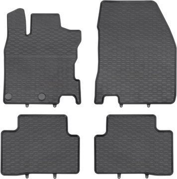 РЕЗИНОВЫЕ КОВРИКИ для Nissan Qashqai II Crossover - 2014-2021 гг.