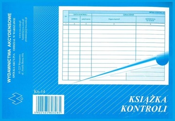 Książka kontroli przedsiębiorcy A5
