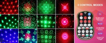 ДИСКО-ЛАМПЫ С 7 ЛИНЗАМИ ЛАЗЕРНОЕ ОСВЕЩЕНИЕ ДЛЯ БАРА