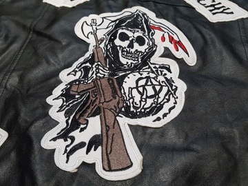 Мотоциклетный жилет SONS OF ANARCHY, безрукавка, экокожа типа NEW XXL