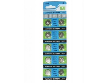 10x BATERIA AG13 LITOWA ALKAICZNA LR44 F70 L1154