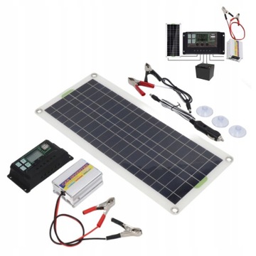PANEL SOLARNY BATERIA SŁONECZNA 30W12V REGULATOR