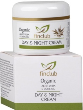 FIN Organic Krem na dzień i na noc Aloe Vera & olej z oliwek Finclub 50ml