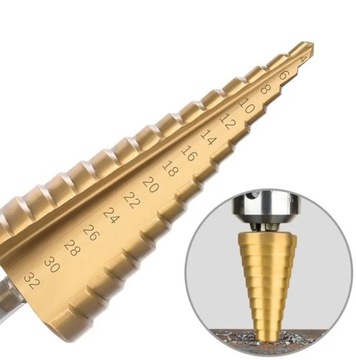 НАБОР СВЕРЛ С ШЕСТИГРАННЫМ КОНУСОМ HSS 4–32 мм