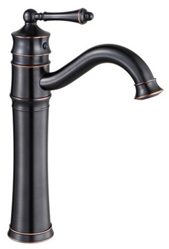 Bateria umywalkowa wysoka black LOFT czarna RETRO