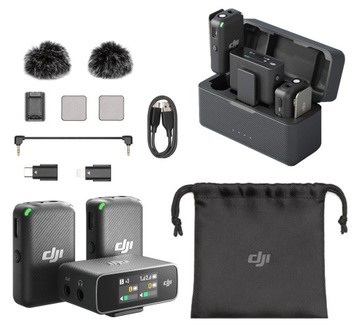 DJI MIC 2x TX + RX USB-C/JACK 3.5/LIGHTNING + ETUI