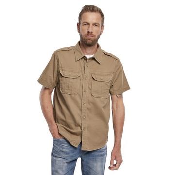 Košeľa s krátkym rukávom BRANDIT Vintage Shirt Coyote XXL