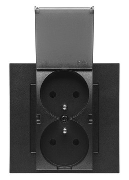 Одинарная рамка Simon 55 Line матовый черный