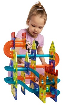 СВЕТЯЩИЕСЯ МАГНИТНЫЕ БЛОКИ НАБОР СВЕТЯЩИХСЯ МАГНИТНЫХ ДОРОЖКИ XXL 202 шт.