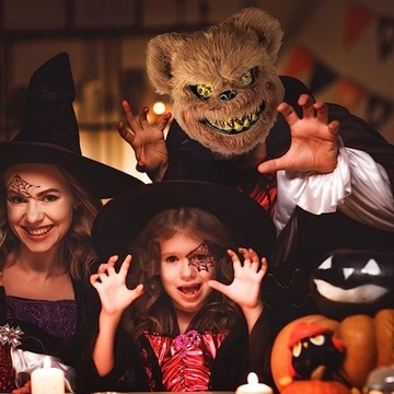 MASKA NIEDŹWIEDZIA DIABELSKIE OCZY HORROR HALLOWEEN IMPREZA KONCERT