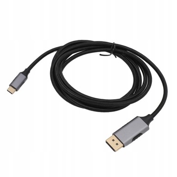 Кабель USB типа C к DisplayPort 1.4, профессиональный алюминиевый корпус M8