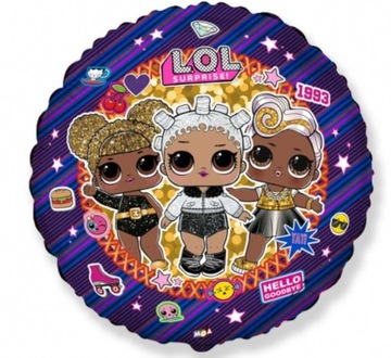 LOL Surprise Balon Foliowy 45 cm Urodziny 1-9