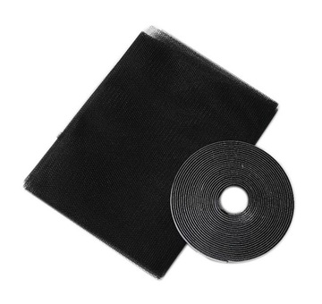 ОКОННАЯ МОСКИТНАЯ СЕТКА, ЧЕРНАЯ ОКОННАЯ СЕТКА, 180x150 см + ЗАЛИПКА