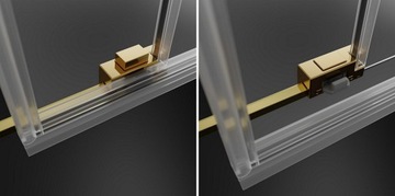 Золотые двери RADAWAY Idea Gold DWJ 140x200,5 ПРАВАЯ