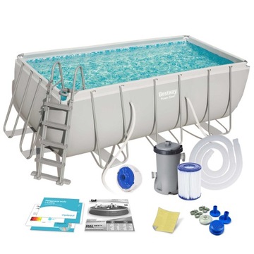 BASEN STELAŻOWY OGRODOWY 412x201x122 BESTWAY 11w1