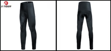 Мужские эластичные леггинсы для велоспорта с утеплителем и защитной вставкой размера XXL
