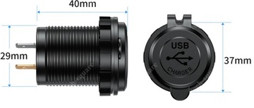 USB-розетка для зарядки QC 3.0 + 2xPD 108 Вт 12 В/24 В