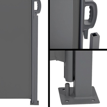 БОКОВОЙ ТЕНТ ПОКРЫТИЕ ЭКРАНА РУЛОННЫЕ ШТОРЫ ТЕРРАСНЫЕ ШТОРЫ 350x180 см