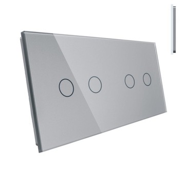 LIVOLO PANEL SZKLANY WŁĄCZNIKA DOTYKOWEGO 2+2 S