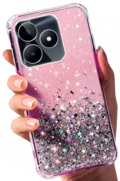 ETUI SHINE CASE BROKAT + SZKŁO DO REALME REALME NOTE 50 C53 C51 4G