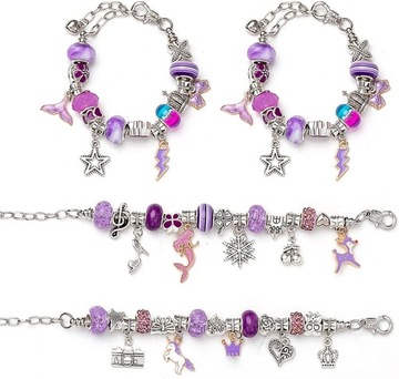 НАБОР ДЛЯ ИЗГОТОВЛЕНИЯ БРАСЛЕТОВ И ОЖЕРЕЛЬЕ КРЕАТИВНЫЙ ПОДАРОК ​​ИЗ БУСОВ СДЕЛАЙ САМ