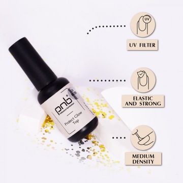 Hybrid Nail Top UV/LED Protect Glow TOP PNB Прозрачный 17 мл