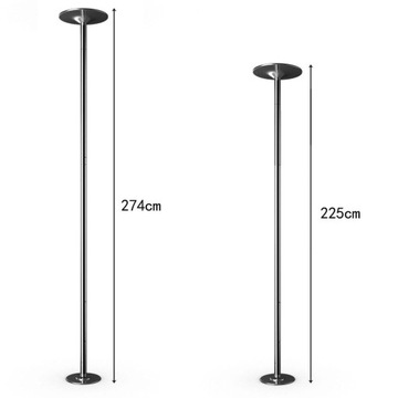 Вращающаяся штанга POLE DANCE POLE COSTWAY, высота 225-274см