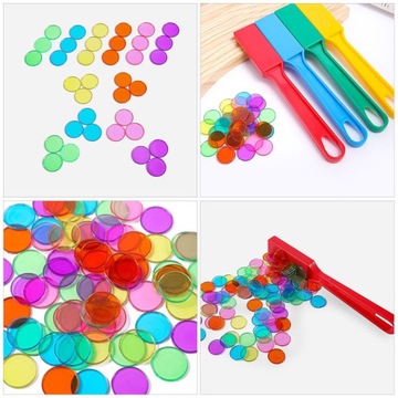 Детские развивающие магнитные палочки круглые жетоны-палочки